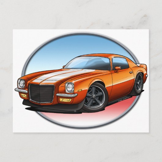 70-73 Orange W Camaro.png Postkarte (Vorderseite)