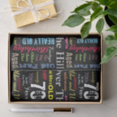 70. Alles Gute zum Geburtstag in einer Seidenpapier (Geschenk)