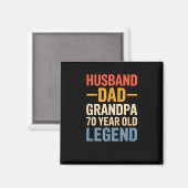 70 Alte Legende Ehemann Vater Kunstwerk Magnet (Vorderseite/Rückseite)