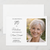 70 and Fabulous  Photo 70th Birthday Party Einladung (Vorne/Hinten)