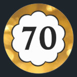 70 - Aufkleber mit den goldenen Zahlen<br><div class="desc">Ornaart Design. 70 - Aufkleber mit den goldenen Zahlen</div>