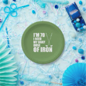 70 benötige ich meine tägliche Dosis des Pappteller (Party)