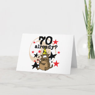 70 Bereits zum Geburtstag Karte