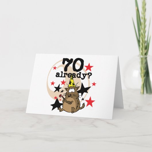 70 Bereits zum Geburtstag Karte (Vorderseite)