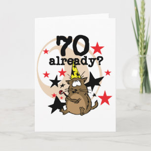 70 Bereits zum Geburtstag Karte