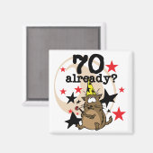 70 Bereits zum Geburtstag Magnet (Vorderseite/Rückseite)