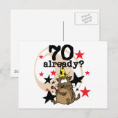 70 Bereits zum Geburtstag Postkarte (Vorne/Hinten)