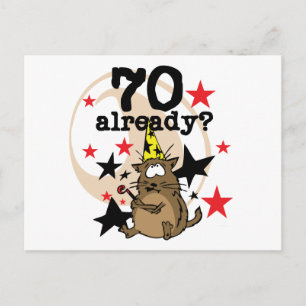 70 Bereits zum Geburtstag Postkarte