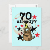 70 Bereits zum Geburtstag Postkarte (Vorne/Hinten)