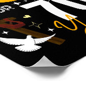 70 Birthday Blessed By God For 70 Years Old 70th B Poster (Ecke)