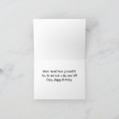 *70. BIRTHDAY* HA HA (FUNNY DOG SPASS) Karte (Innenseite)