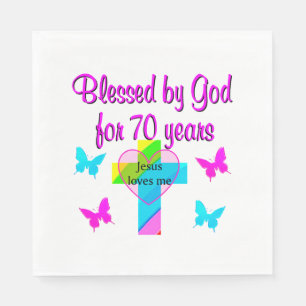 70. BIRTHTAGSPRAIER SERVIETTE