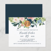 70. Blumengeburtstag Einladung (Vorne/Hinten)