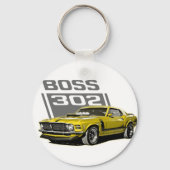 70 Boss 302 Yellow Schlüsselanhänger (Vorderseite)