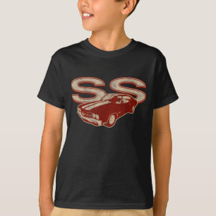 70 Chevelle SS beunruhigten dunkelrotes T-Shirt