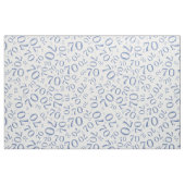70. Cool Nummer Muster Blau und Weiß 70 Stoff (Fat Quarter (45,7 x 55,9 cm))