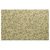 70. Cooles Zahlenmuster Gold und Schwarz 70 Stoff (Fat Quarter (45,7 x 55,9 cm))
