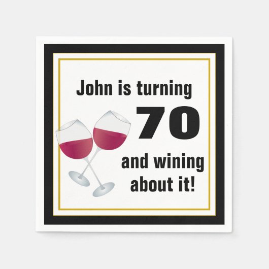 70 drehen und gewinnen serviette (Vorderseite)