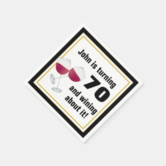 70 drehen und gewinnen serviette (Ecke)