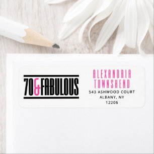 70 & Fabulous Fette, Schicke Typographie 70. Gebur