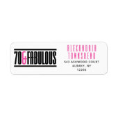 70 & Fabulous Fette, Schicke Typographie 70. Gebur (Vorne)
