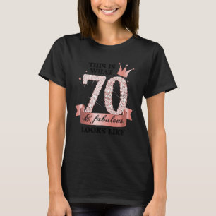 70 & Fabulous I Rose and White Party Gruppe Candid T-Shirt