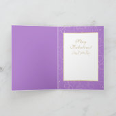 70 Fantastischer Cartoon Lila Sonniger Geburtstag Karte (Innenseite)