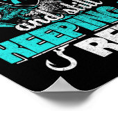 70. Fishing Funny Birthday Shirt Fisherman Keepin Poster (Ecke)