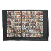 70 Foto Collage Gold - Benutzerdefiniertes Bild Kissenbezug (Vorderseite)