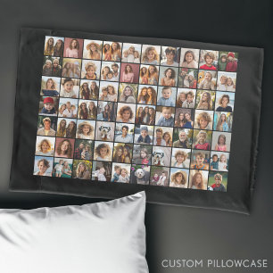 70 Foto Collage Gold - Benutzerdefiniertes Bild Kissenbezug
