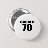 70 Fußball Geburtstag Button (Vorne & Hinten)