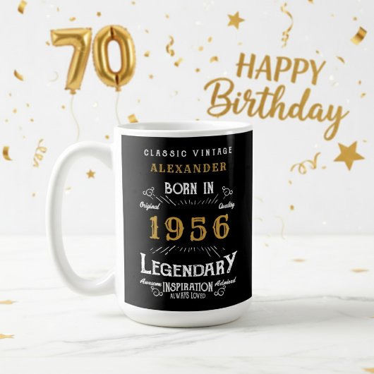 70. Geburtstag 1956 Legendär Retro Kaffeetasse