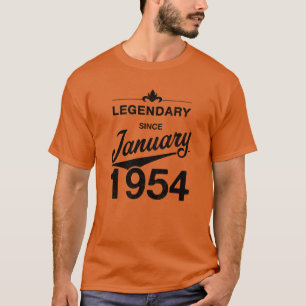 70. Geburtstag 70 Jahre alt Geboren im Januar 1954 T-Shirt
