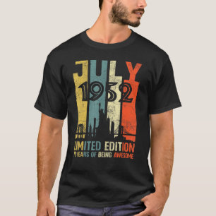 70. Geburtstag 70 Jahre alt Juli 1952 T-Shirt