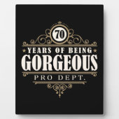 70. Geburtstag (70 Jahre herrlich) Fotoplatte (Vorderseite)