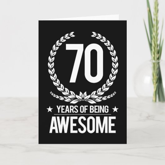 70. Geburtstag (70 Jahre Phantastisch) Karte (Vorderseite)
