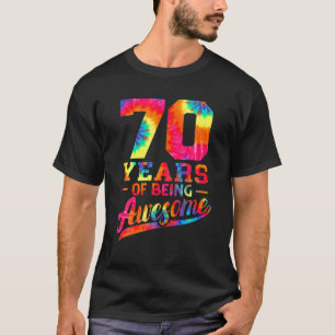 70. Geburtstag 70 Jahre Phantastische Gefärbte Kra T-Shirt