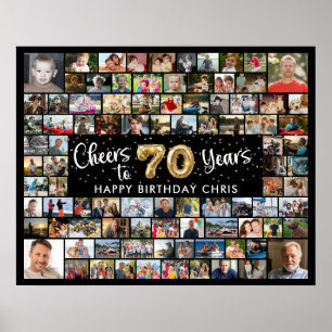 70. Geburtstag 92 Fotos Schwarzes Gold jubeln bis  Poster