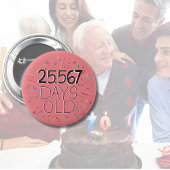 70. Geburtstag Abzeichen in Tagen Button