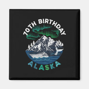 70. Geburtstag Alaska Nordlichter Familienkreuzfah Magnet
