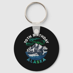 70. Geburtstag Alaska Nordlichter Familienkreuzfah Schlüsselanhänger