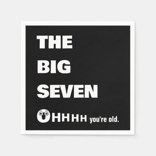 70. Geburtstag Alt Werden Humor  Serviette (Vorderseite)