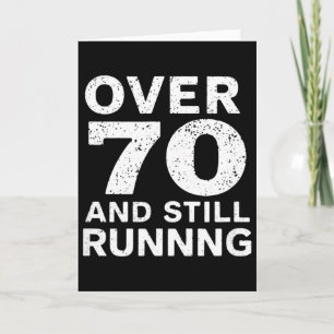 70. Geburtstag Ältere Läufer Über Den Hügel 70 Lau Karte