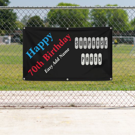70. Geburtstag Banner (Insitu)