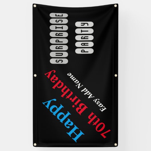 70. Geburtstag Banner (Vertikal)