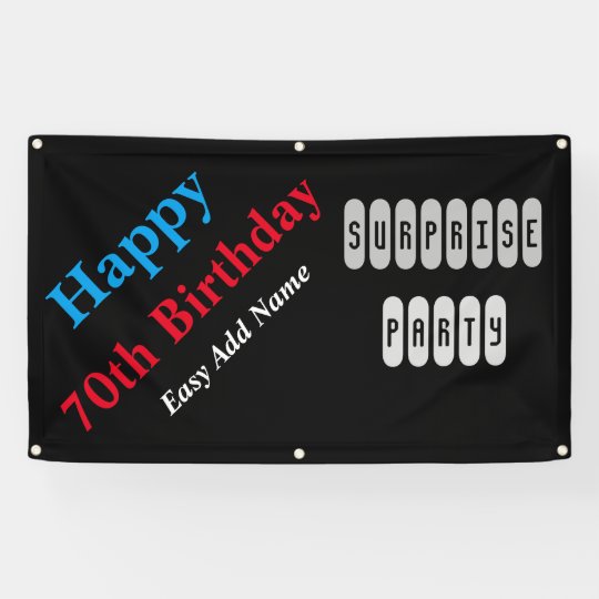 70 Geburtstag Banner Zazzle De