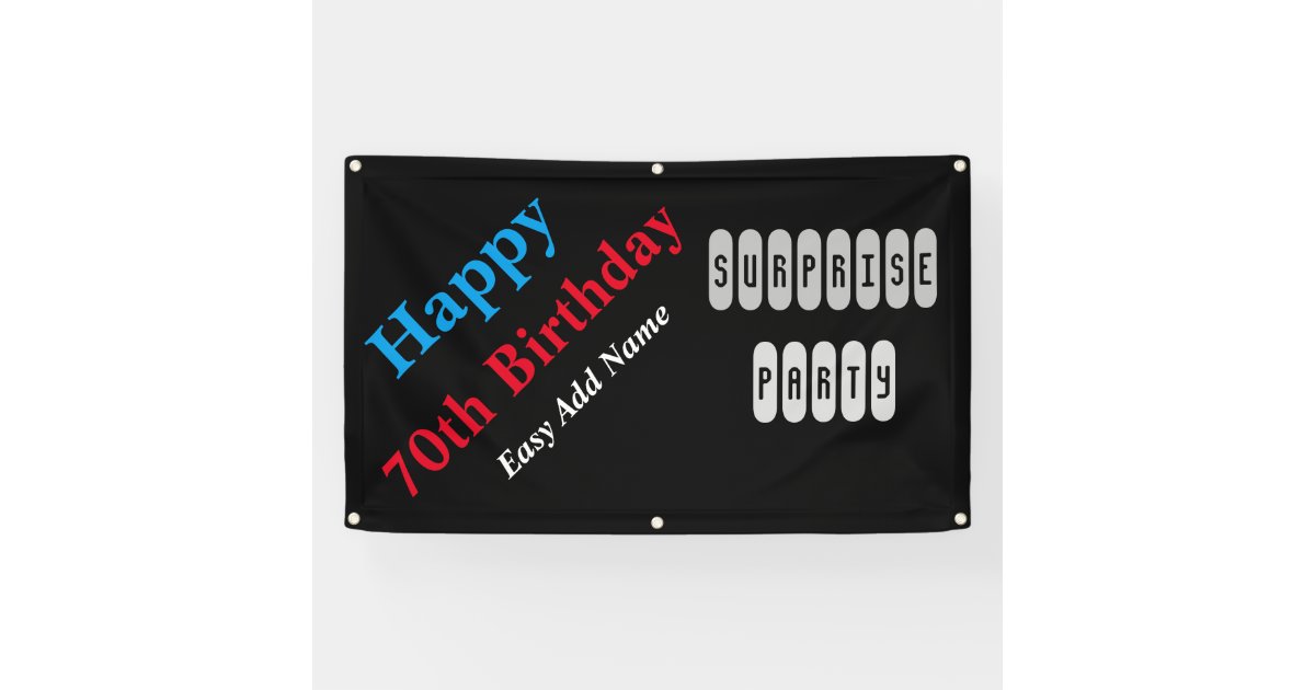 70 Geburtstag Banner Zazzle De