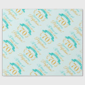70. Geburtstag besser mit Alter Geschenkpapier (Flach)