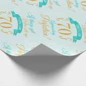 70. Geburtstag besser mit Alter Geschenkpapier (Ecke)