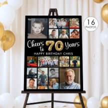 70. Geburtstag Black Gold 16 Foto Cheers to Years